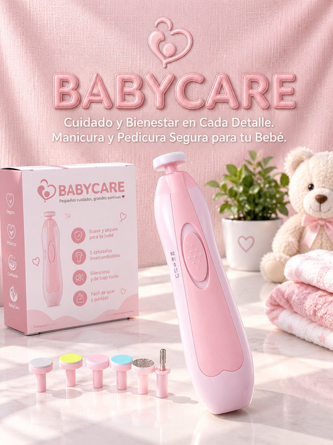 Pulidor de Uñas Eléctrico para Bebé
